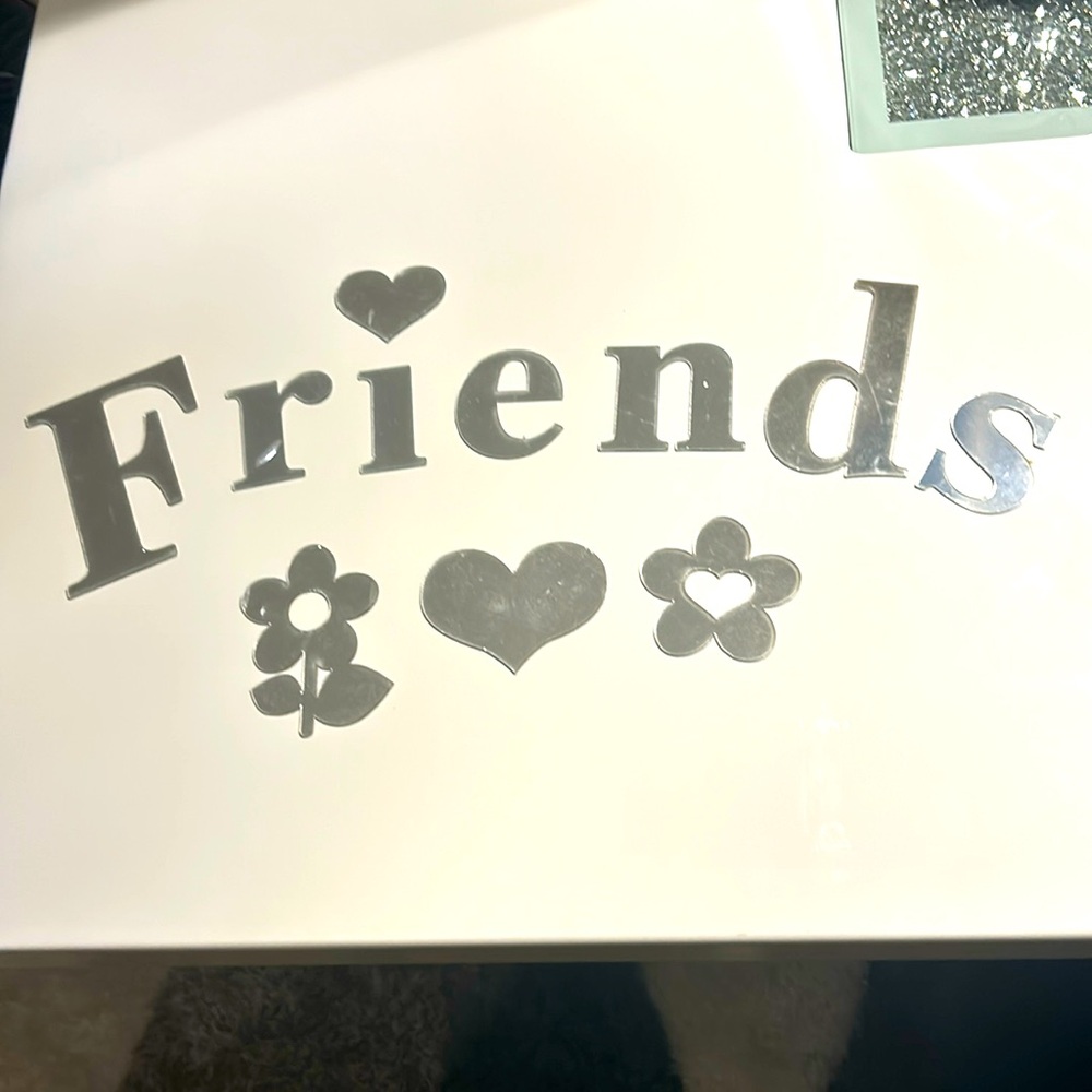 Friends light weight mirrored effects stickers non-breakable only $5